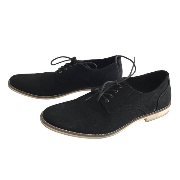 PERRY ELLIS- MENS BLACK COMFY LACE UP SHOES SIZE 11.5 - Picture 5 of 8